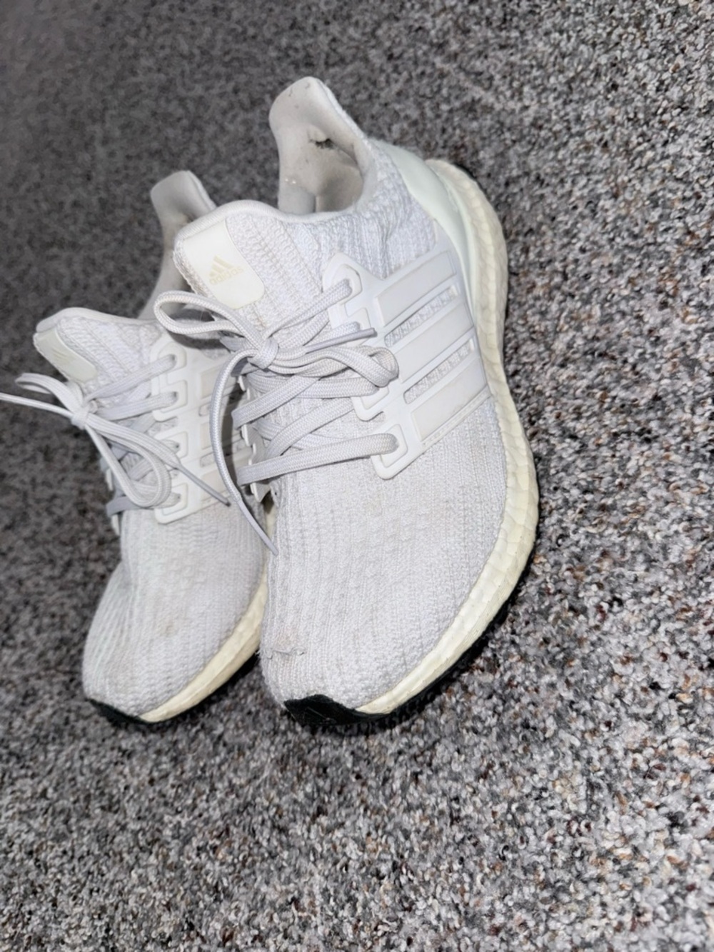 adidas White Knit Ultraboost Sneakers - Picture 2 of 4